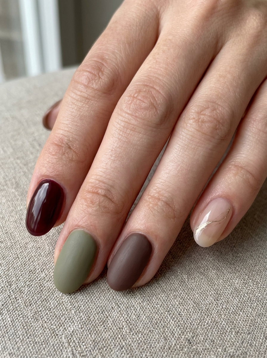 October Mix & Match Nails als Oktober Nägel Ideen Inspiration 2026